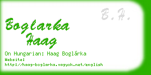 boglarka haag business card