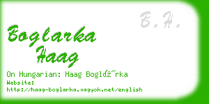 boglarka haag business card